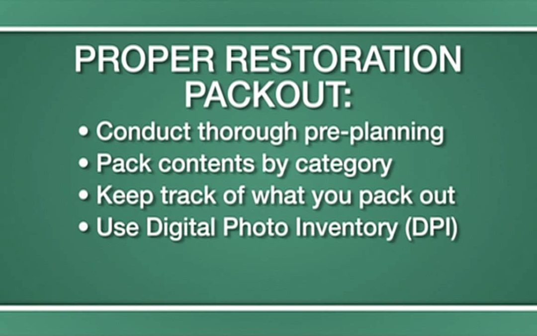 Tips for Proper Restoration Packout