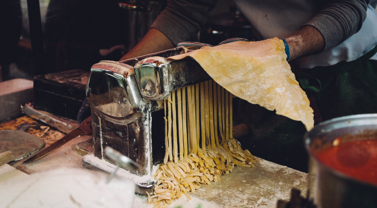 homemade pasta maker