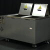 industrial machine, the Viking X2 Ultrasonic Cleaner, that is sitting in the middle of a room